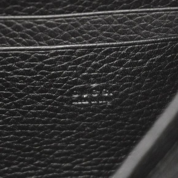 Gucci GG Marmont Chain Shoulder Leather Black Gold Hardware - Picture 5 of 7